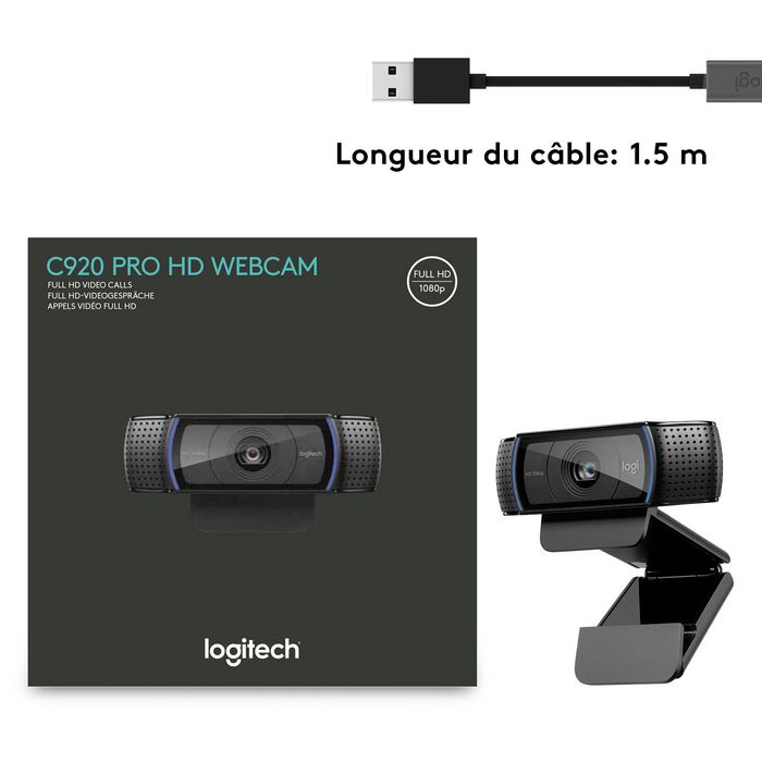 Logitech 3 MP, Full HD 1080p (1920 x 1080), H.264, Carl Zeiss - W124939735