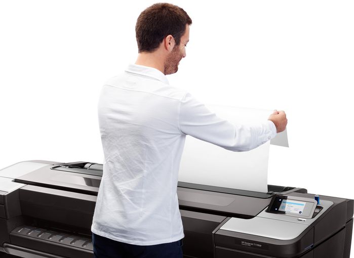 HP HP DesignJet T1700 44-in Printer, Thermal inkjet, 1118 x 1676, 2400 x 1200dpi - W125277823