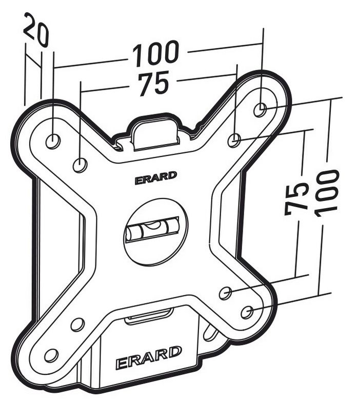 Erard Pro CLIFF 100 58,4 cm (23") Noir - W125460277