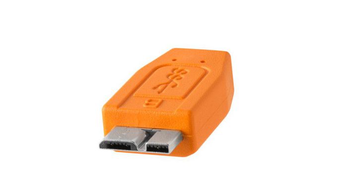 Tether Tools CUC3315-ORG USB cable 4.6 m USB 3.2 Gen 1 (3.1 Gen 1) USB A Micro-USB B Orange - W127209674