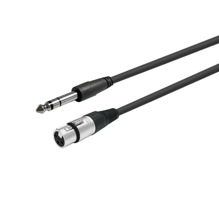 Vivolink XLR Female to Stereo Jack 6.35mm, Cable 1m - W127062313