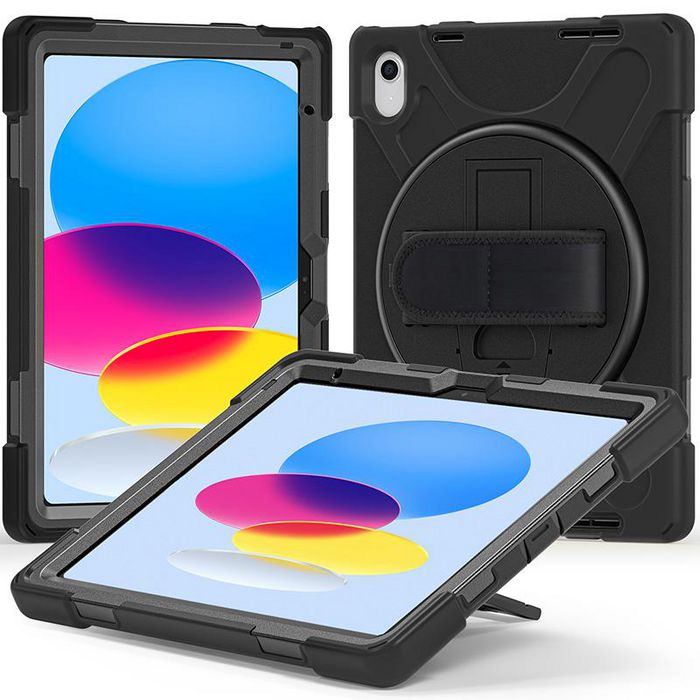 eSTUFF CHICAGO Full Body Defender Case for iPad 10.9 10th Gen 2022  - Black - W127222025