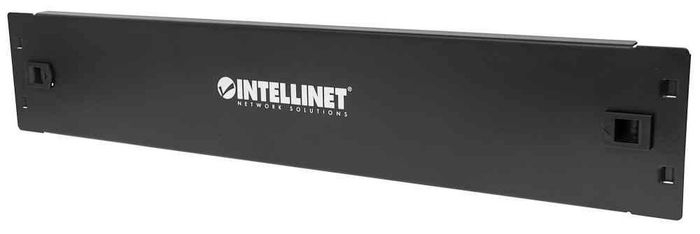 Intellinet 19" Blank Panel, 2U Cover for Unused Space in 19" Cabinet, Metal, Black - W125833087