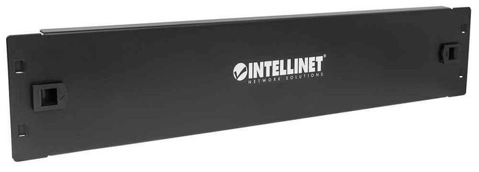 Intellinet 19" Blank Panel, 2U Cover for Unused Space in 19" Cabinet, Metal, Black - W125833087