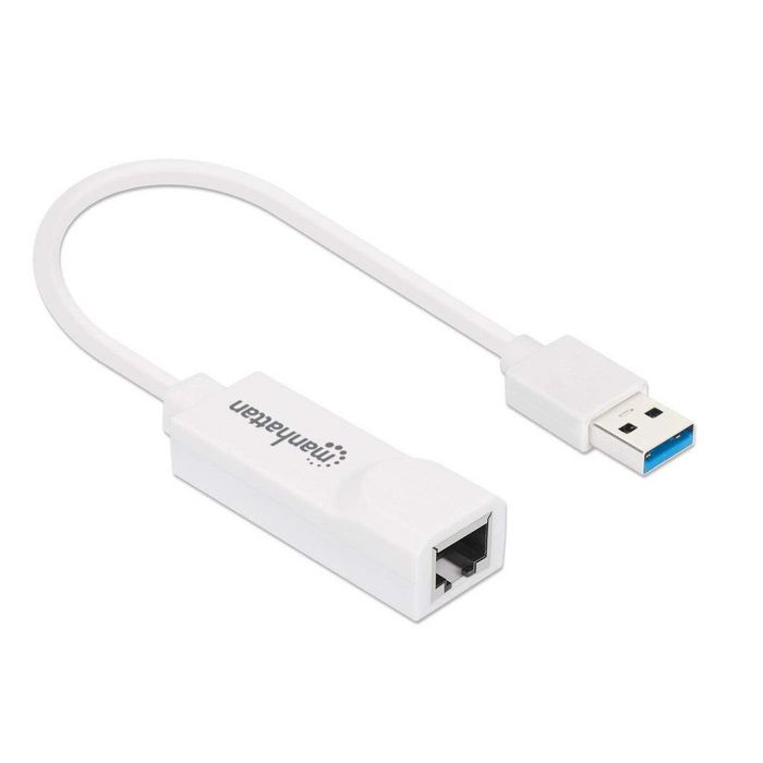 Manhattan USB 3.0 Gigabit Adapter, 10/100/1000 Mbps Gigabit Ethernet, SuperSpeed USB 3.0 - W125084916