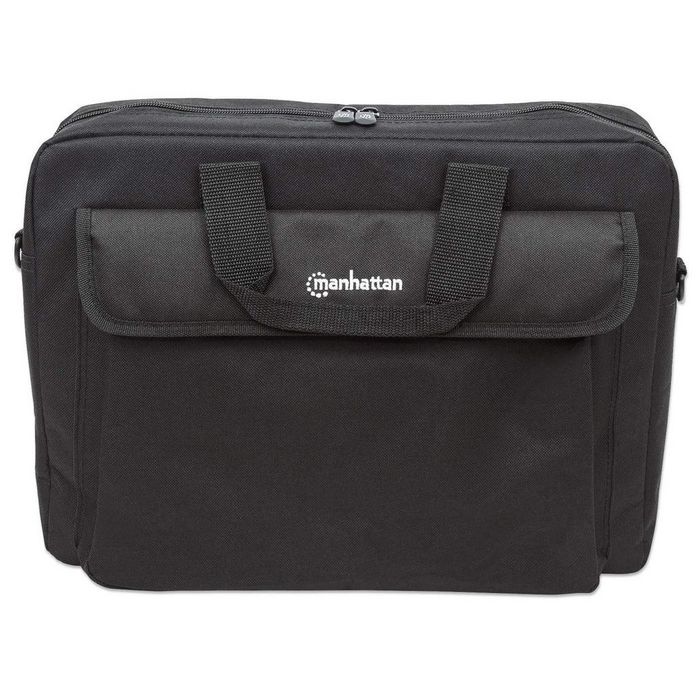 Manhattan London Laptop Bag 15.6", Top Loader, Black - W124488223