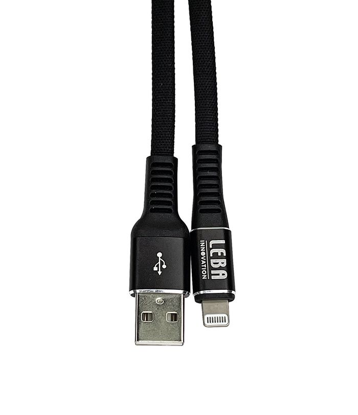 Leba NoteCable, Wowen flatline cable, USB-A to Lightning 8pin, Length 1.20 meters, MFI/18W - W127270291