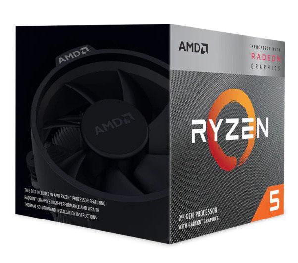 AMD Ryzen 5 3400G, 3.7GHz (4.2GHz), 4C/8T, 4MB L3, AM4, 12 nm, 65W, Radeon RX Vega 11 + Wraith Spire - W125179562