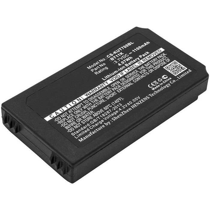 CoreParts Battery for Crane Remote Control 4.07Wh Li-ion 3.7V 1100mAh Black for IKUSI Crane Remote Control IK2, PUPITRE IK2, T70/2, T70/2 iKontrol - W125990118