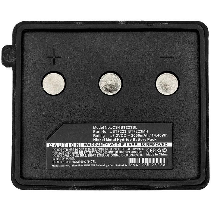 CoreParts Battery for Crane Remote Control 14.40Wh Ni-Mh 7.2V 2000mAh Black for Itowa Crane Remote Control Beton, Combi, Compact, Setval - W125990123