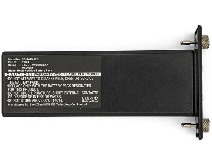 CoreParts Battery for Crane Remote Control 19.20Wh Ni-Mh 9.6V 2000mAh Black for Teletec Crane Remote Control AK1, AK4 - W125990156