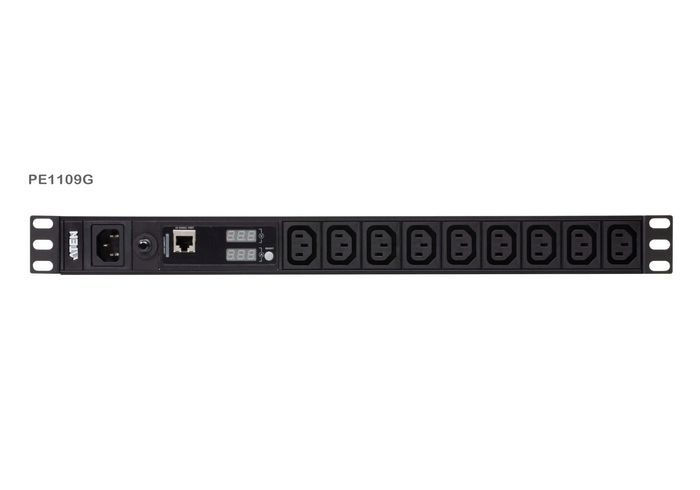 Aten 9-Outlet 1U PDU with Current & Voltage LCD display, and Overcurrent protection (10A) (9xC13) - W127285133
