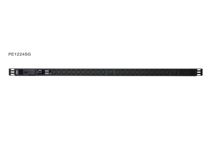 Aten 24-Outlet 0U PDU with Current & Voltage LCD display, Overcurrent and Surge protection (16A) (22x C13, 2x C19) - W127285139