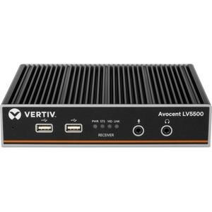 Vertiv LongView Single-head DP Extender, 4K60 video, Local Pass Through, USB2.0, audio, CATx or fiber (Transmitter) - W127352861