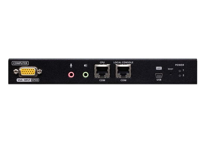 Aten 1-Port VGA KVM over IP Switch with Local or Remote Access, Virtual Media, Power/LAN Redundancy, Audio, Remote PC Reboot, RS-232 Control and with API - W127285128