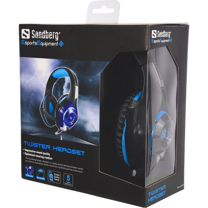 Sandberg - Casque Micro Filaire Headset Pro Stereo - USB