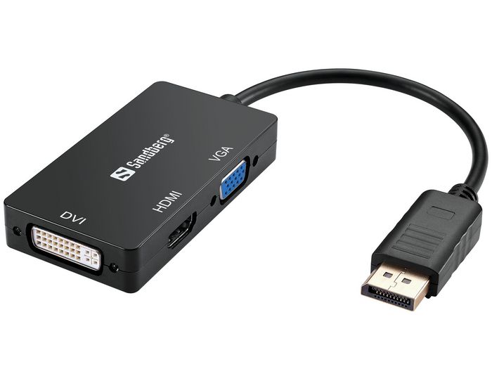 Sandberg Adapter DP>HDMI DVI VGA - W124922856