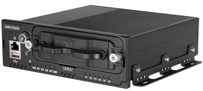 Hikvision Gravador de rede NVR móvel 4 canais H.264/H.265, 2x HDD/SSD. Conector M12 - W127382405