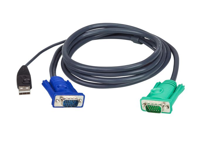 Aten 5M USB KVM Cable with 3 in 1 SPHD - W124607573
