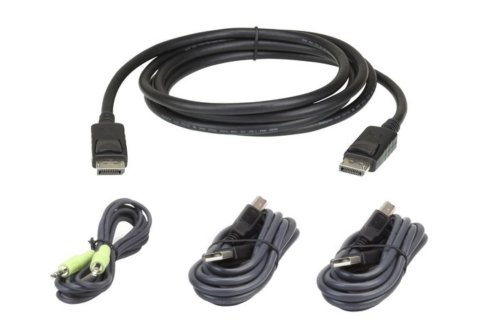 Aten Kit de câbles KVM sécurisé DisplayPort USB 1,8 M - W124891130