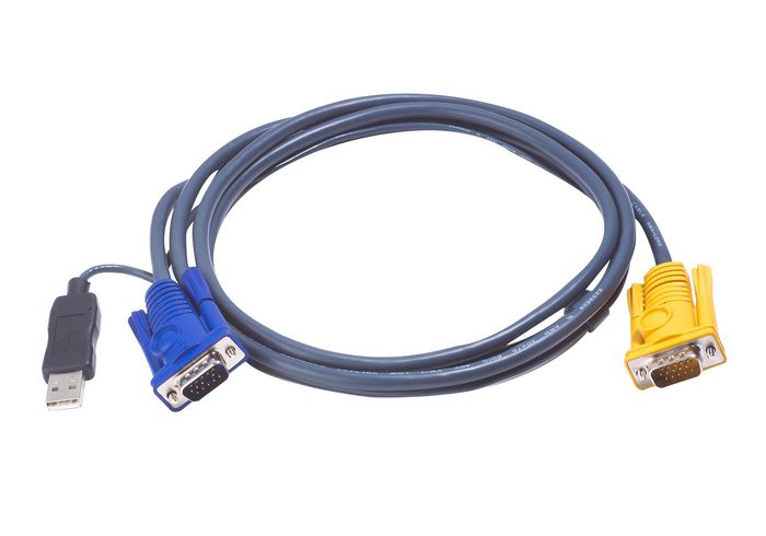 Aten Câble KVM USB 6m avec SPHD 3 en 1 et convertisseur PS/2 vers USB intégré - W125007729