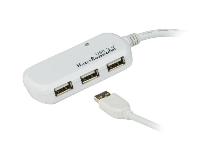 Aten Rallonge USB 2.0 avec concentrateur à 4 ports - 12 m - W124677148