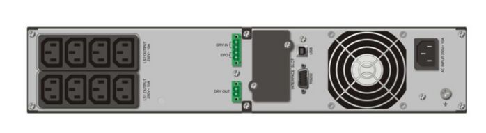 PowerWalker VFI 2000RT LCD, 2000VA/1800W, Online, 8x IEC, USB, RS-232 - W124297317