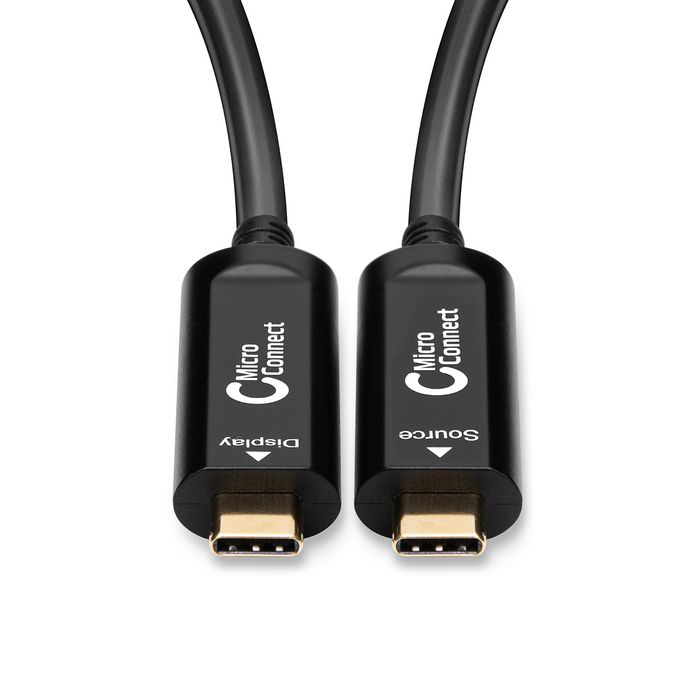 MicroConnect Premium Optic Fiber Video USB-C Cable, 10m - W124677244