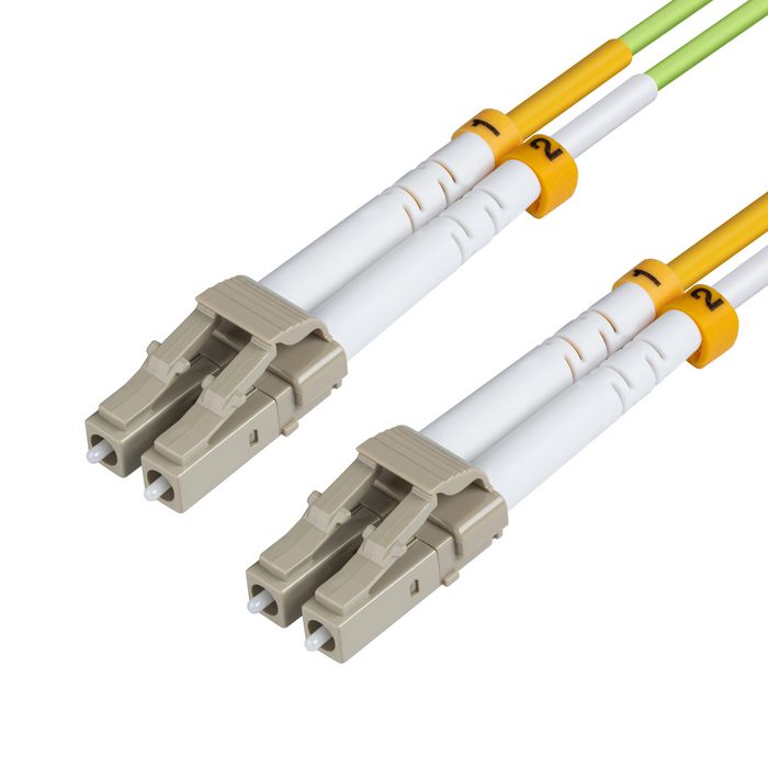 MicroConnect Optical Fibre Cable, LC-LC, Multimode, Duplex, OM5 (Lime Green) 10m - W125250018