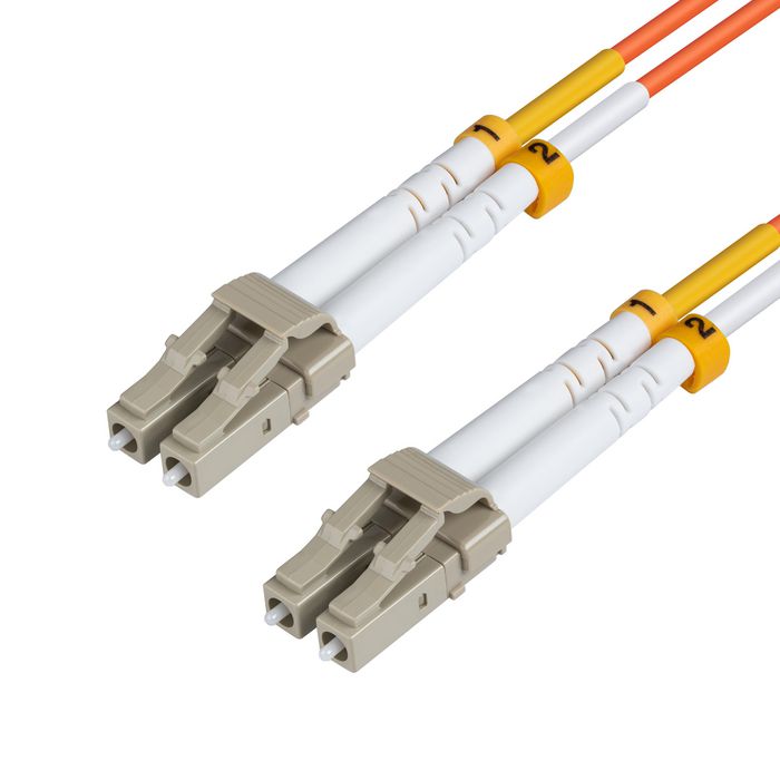 MicroConnect Optical Fibre Cable, LC-LC, Multimode, Duplex, OM2 (Orange) 10m - W124350536