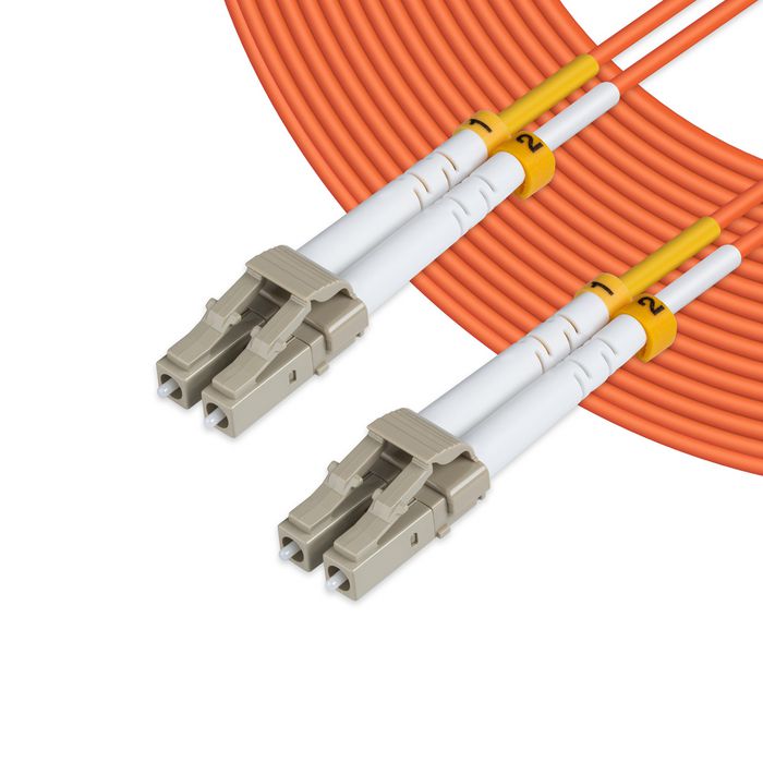 MicroConnect Optical Fibre Cable, LC-LC, Multimode, Duplex, OM1 (Orange) 1m - W124750490