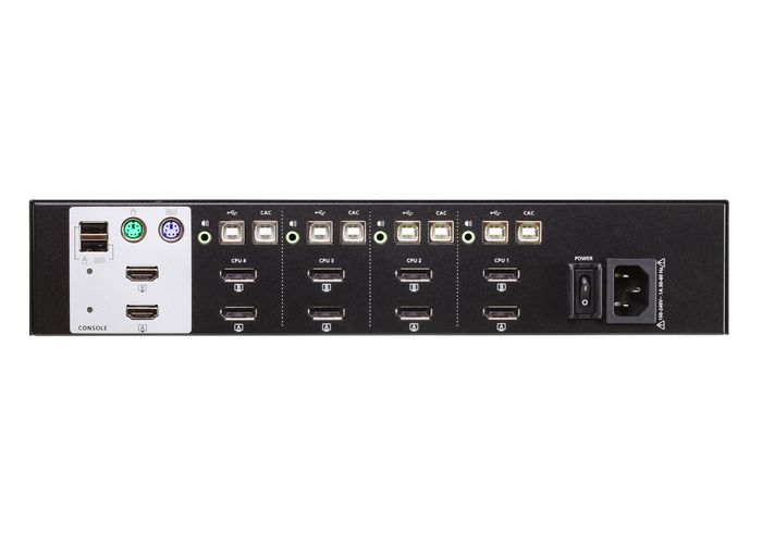 Aten CS1144DP, USB, 6-pin Mini-DIN, HDMI, DP, 100-240V 50-60Hz, 335x163.9x65.5 mm - W124891550