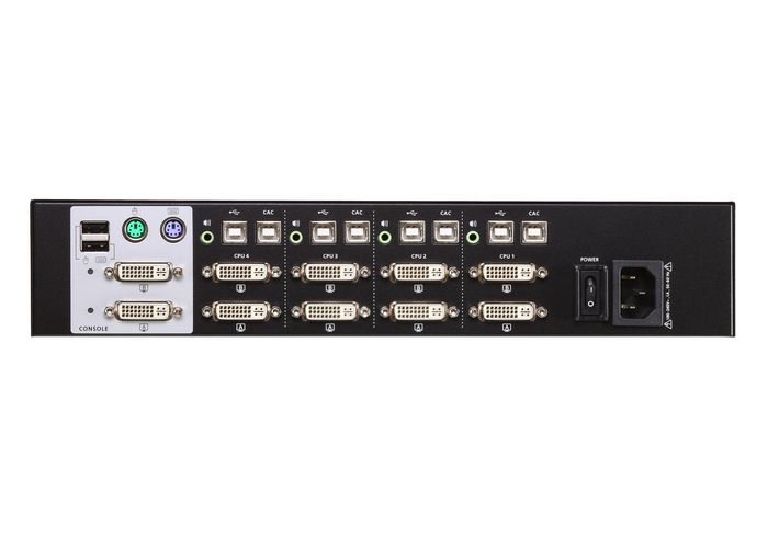 Aten Commutateur KVM sécurisé deux affichages DVI USB à 4 ports (conforme à PSS PP v3.0) - W125191285