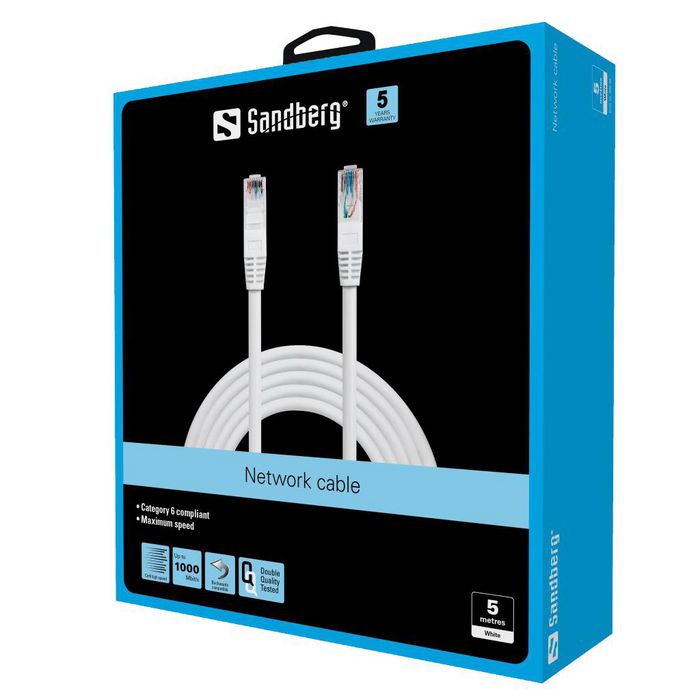 Sandberg Network Cable UTP Cat6 5 m - W124781916
