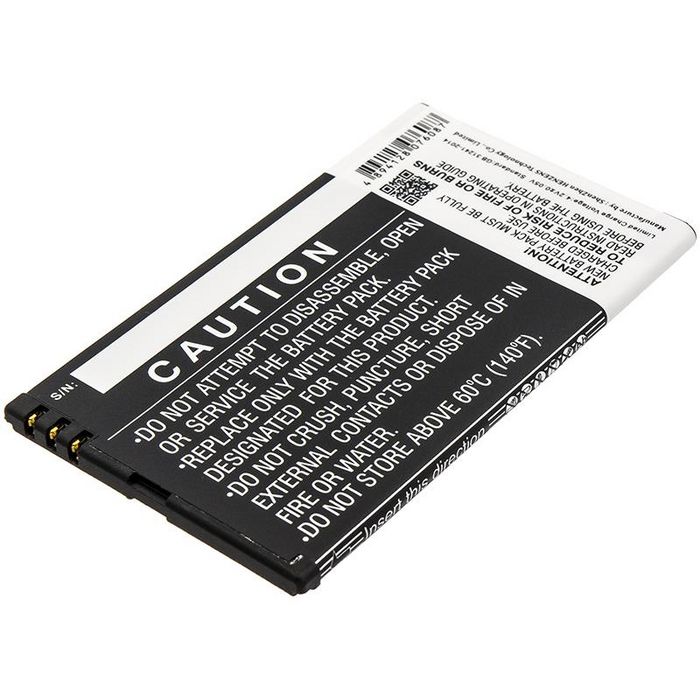 CoreParts Battery for Nokia Mobile 6.66Wh Li-ion 3.7V 1800mAh, LUMIA 810, LUMIA 822 - W124364098