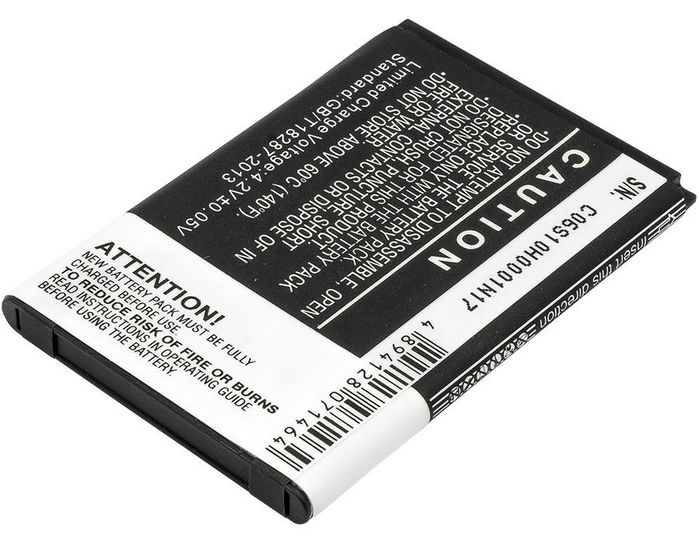 CoreParts Battery for TCL Mobile 6.48Wh Li-ion 3.7V 1750mAh, for One Touch 993D, One Touch 995, OT-993D, OT-995, OT-995 Ultra, SP-A10, SP-A10, 968, Staraddict 2, Staraddict II, A860, A968, A998, U980, W989 - W124764128