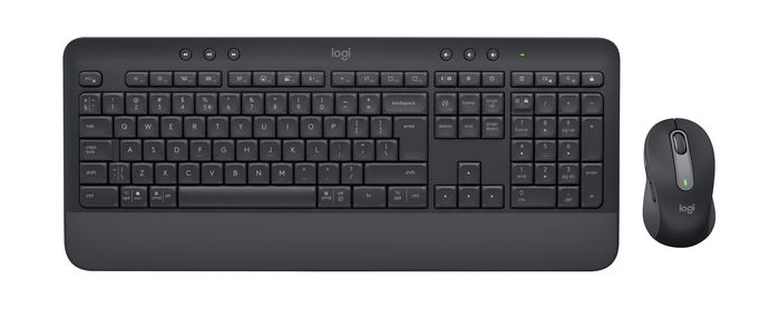 Logitech Signature MK650 Combo For Business keyboard Mouse included RF Wireless + Bluetooth QWERTY Danish, Finnish, Norwegian, Swedish Graphite - W128151042