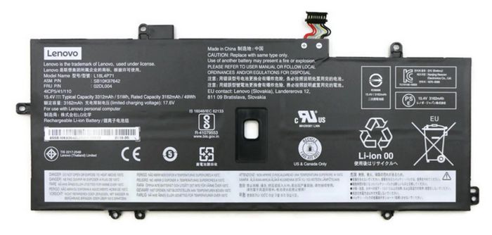 Lenovo Battery Internal, 4c, 51Wh, LiIon, LGC - W126108410
