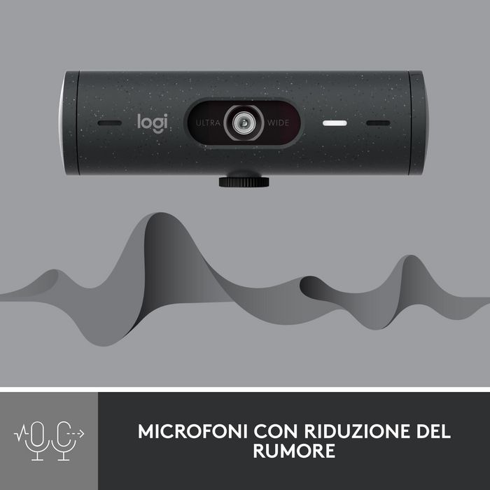 Logitech Brio 500 webcam 4 MP 1920 x 1080 pixels USB-C Graphite - W128163427