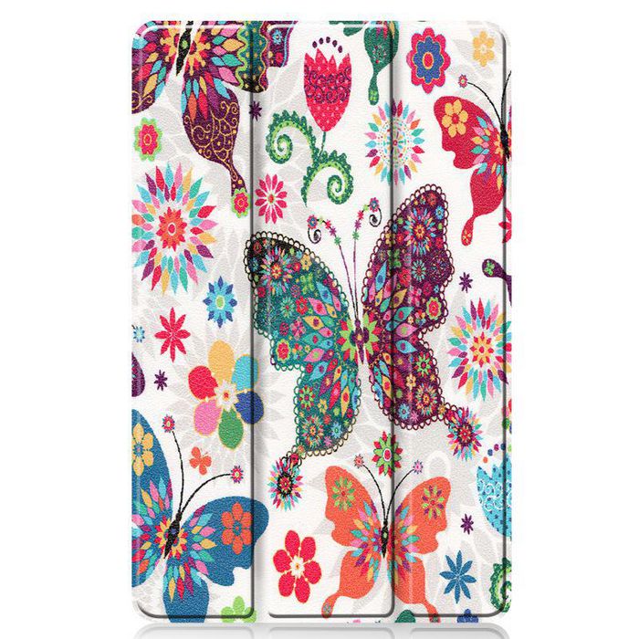 CoreParts Samsung Galaxy Tab S6 Lite 2020-2022 Tri-fold caster hard <br>shell cover with auto wake function - Butterflies Style - W128163467