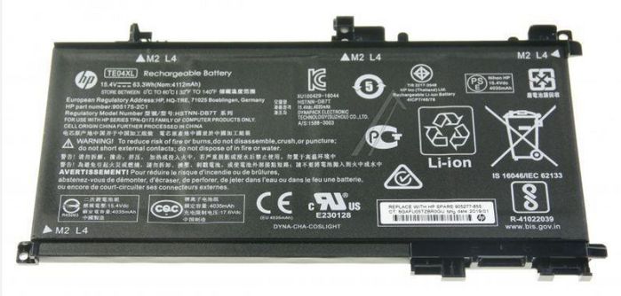 HP Battery 4 Cells 63Wh 4.112A - W124438377