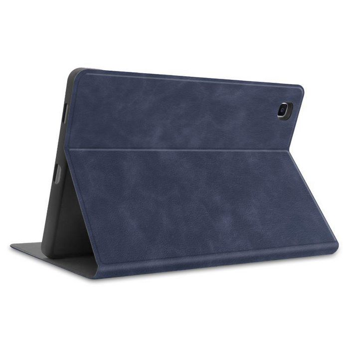 CoreParts Samsung Galaxy Tab S6 Lite 2020-2022 Cowhide Pattern Cover with Front Support Bracket Built-in S pen Holder with Auto Wake Function - Dark Blue - W128163559