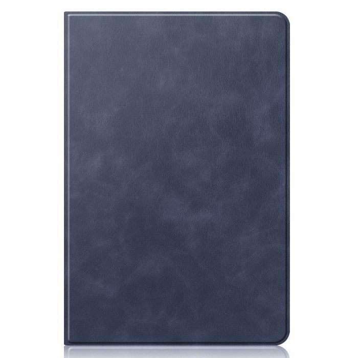 CoreParts Samsung Galaxy Tab S6 Lite 2020-2022 Cowhide Pattern Cover with Front Support Bracket Built-in S pen Holder with Auto Wake Function - Dark Blue - W128163559