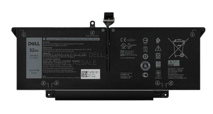 Dell Battery, 52WHR, 4 Cell, Lithium Ion - W125713594