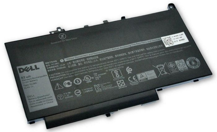 Dell Dell Battery, 42 WHR, 3 Cell, Lithium Ion - W124760059
