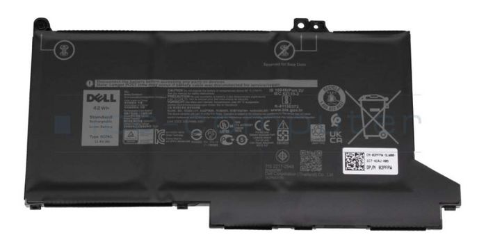 Dell Battery, 42WHR, 3 Cell, Lithium Ion - W125708038