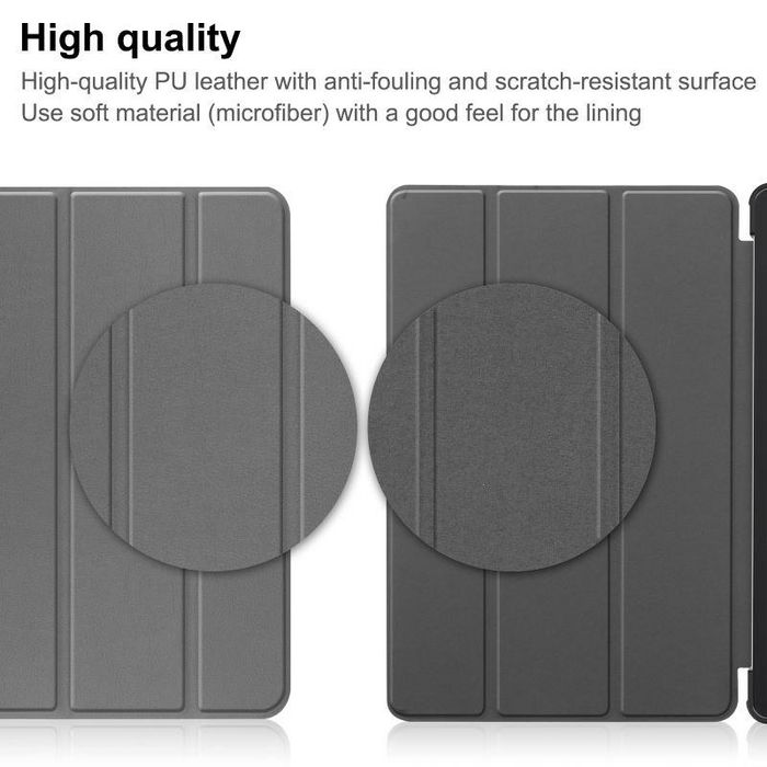 CoreParts Cover for Xiaomi Redmi Pad 10.61 2022. Tri-fold Caster Hard Shell Cover with Auto Wake Function - Grey - W128169299