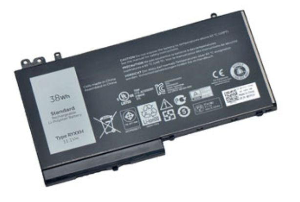 Dell Battery, 38WHR, 3 Cell, Lithium Ion - W124326037
