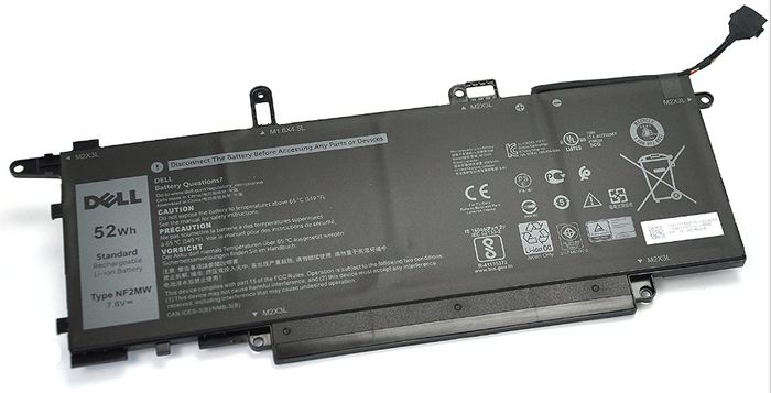 Dell Battery, 52WHR, 4 Cell, Lithium Ion - W125709703