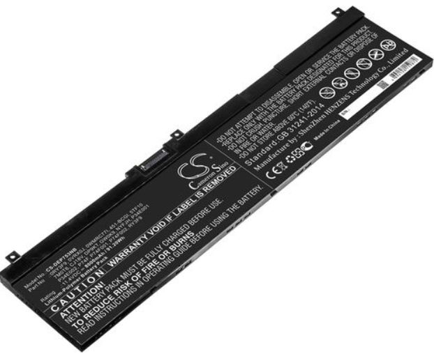 Dell Battery, 97WHR, 6 Cell, Lithium Ion - W125707189